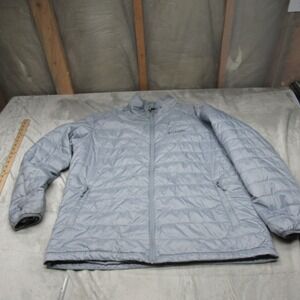 Columbia Jacket Womens 1X Gray Powder Lite II Omni-Heat Insulated Quilt Puffers